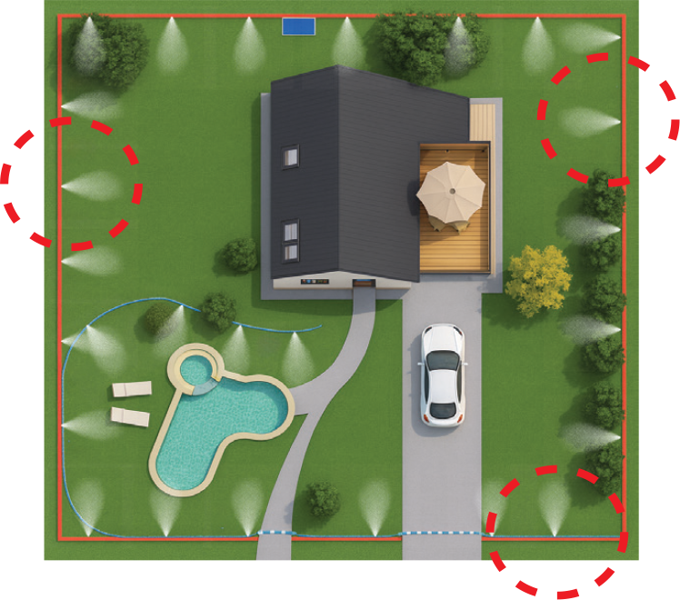 3D Coverage With Optimal Nozzle Spacing